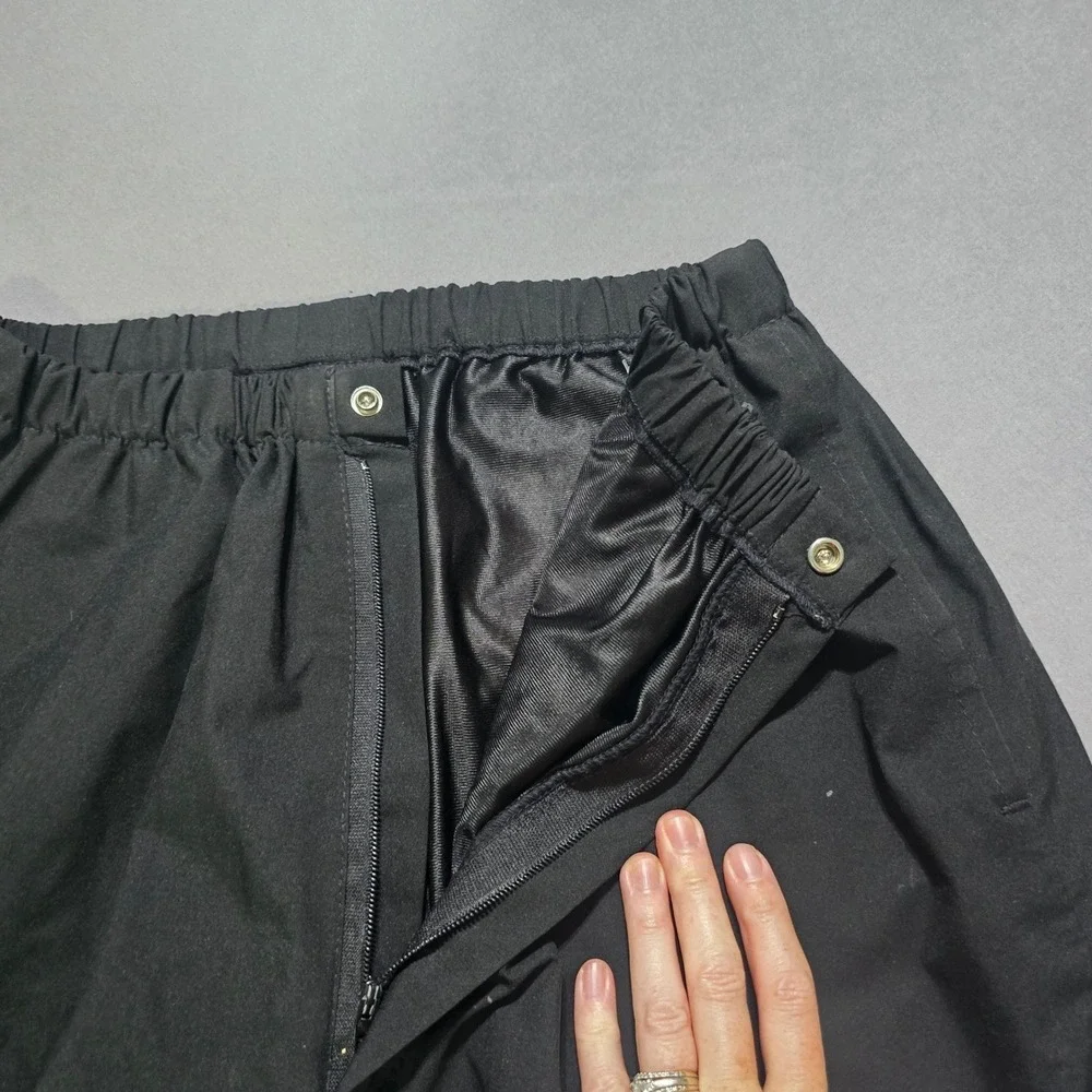 Forrester's Gore-Tex Rain Pants Mens Large Black Waterproof Zipper Leg Utility